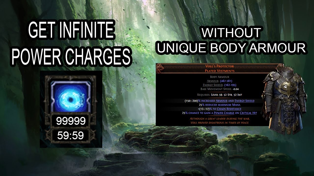 POE 2 0.4 Infinite Power charges with no uniques/VollsProtector