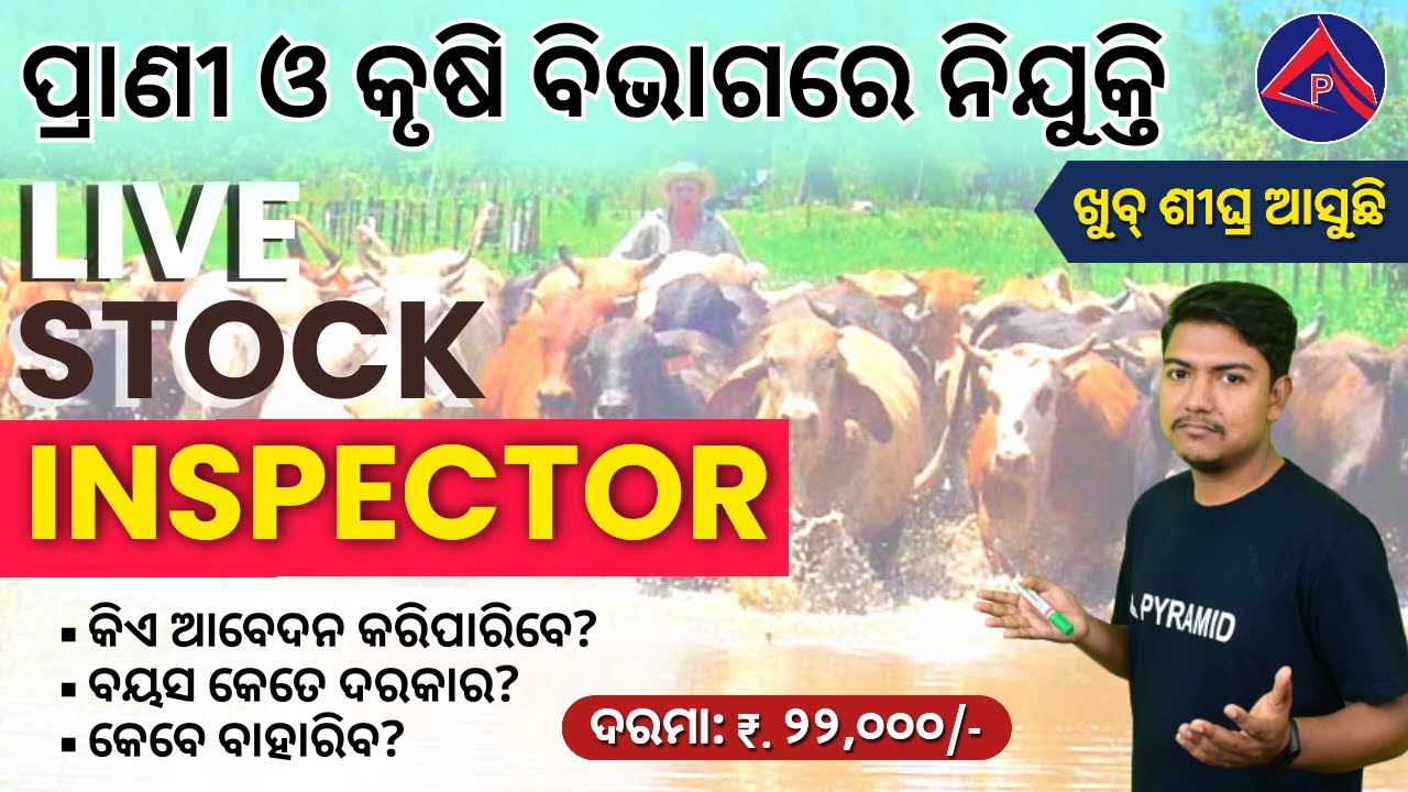 OSSSC livestock Inspector recruitment 2023 | selection process | qualification | age limit, job role