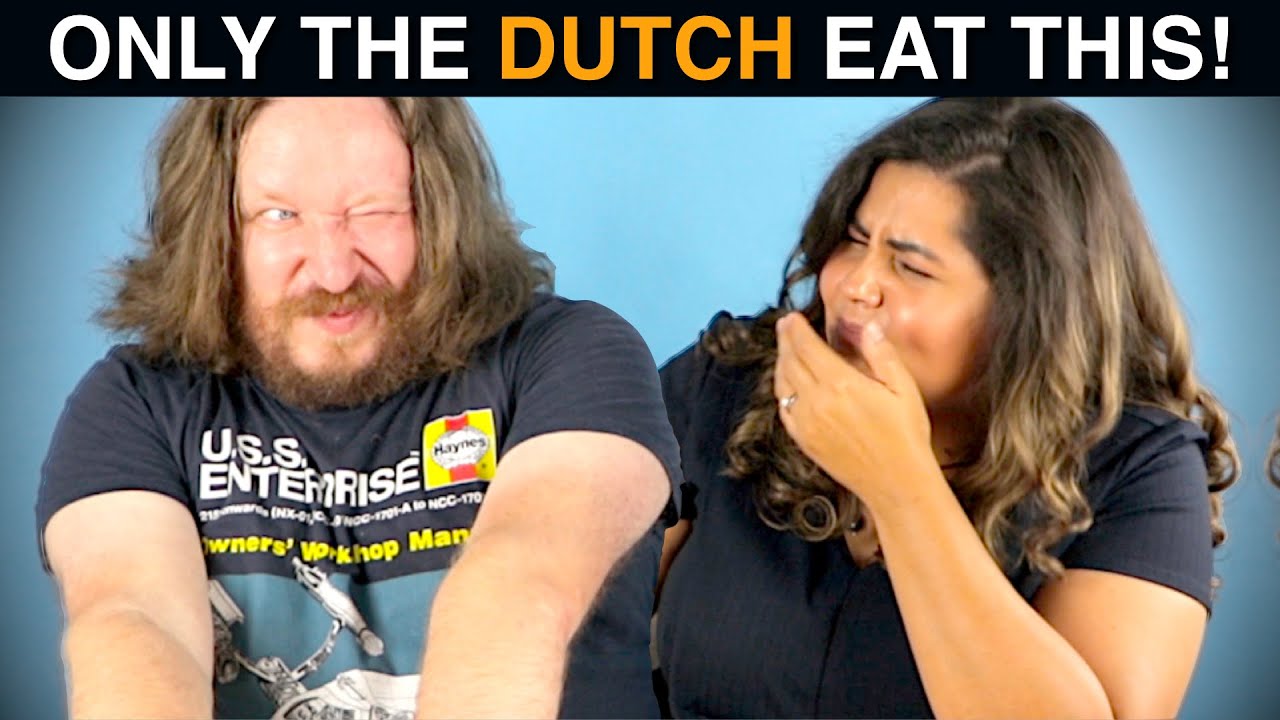 Only DUTCH people EAT this!  ... watch till they break it!