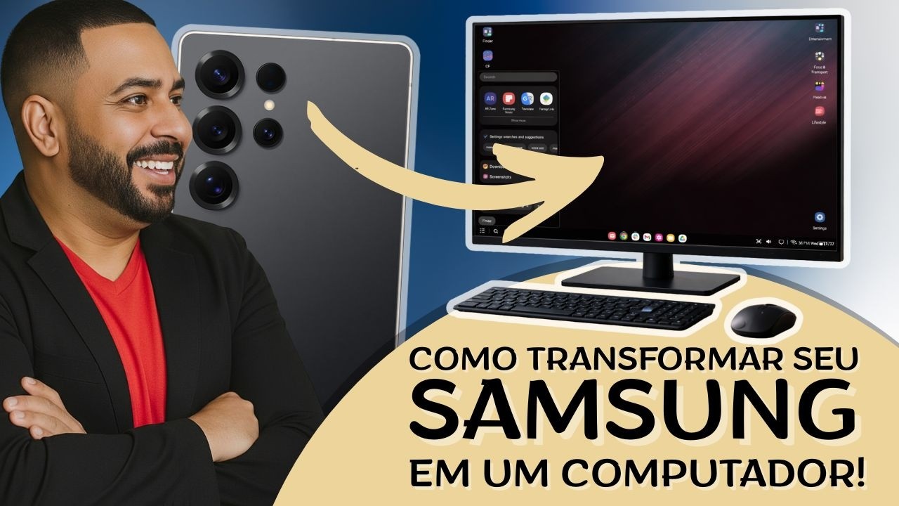Meu SAMSUNG virou um COMPUTADOR de Ultima Geração! Samsung Dex 2026 INSANO!!!