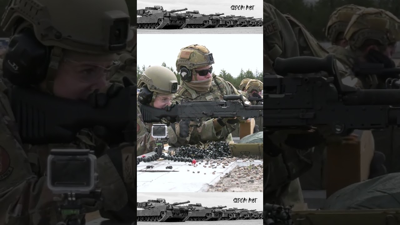 He really felt shooting with the M249 machine gun