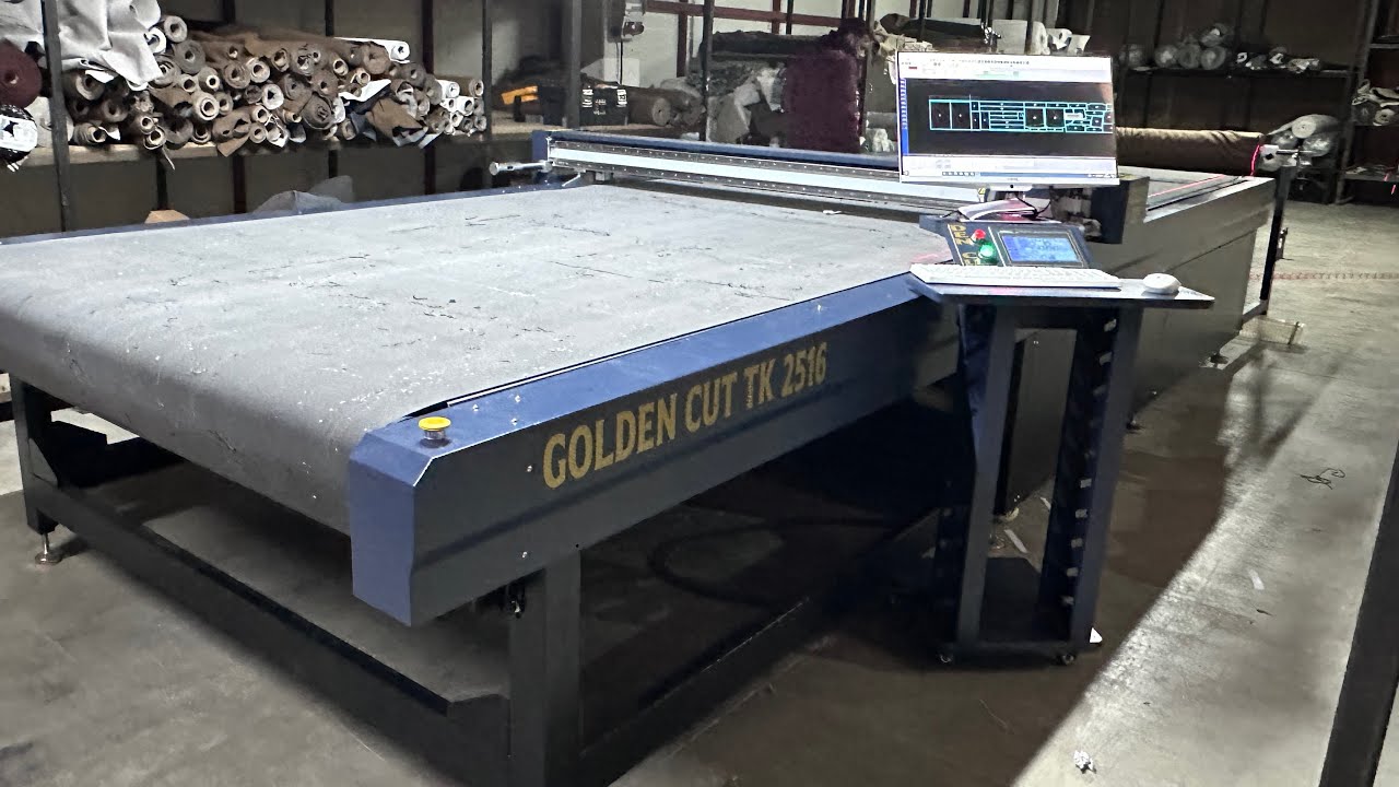 ALTIN MAKINA GOLDEN CUT TEK KAT 2516 DÖŞEME KUMAŞI KESIM CNC ÖZKANAT MİBİLYA-ANKARA AKYURT