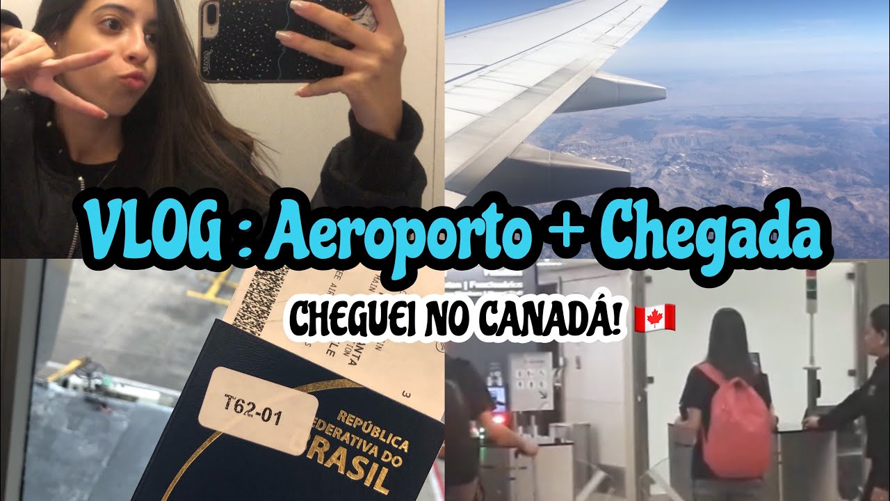 Vlog: Aeroporto + Chegada no Canadá | Diário de Intercâmbio #3