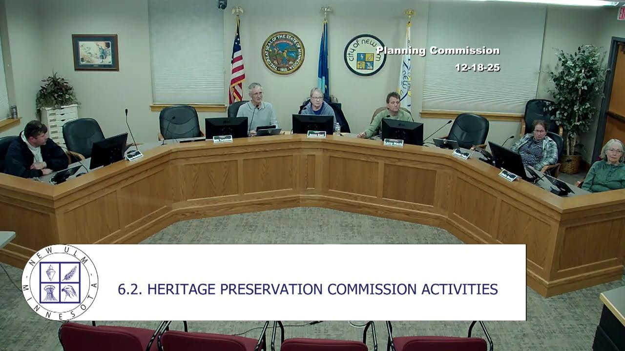 December 18, 2025 New Ulm Planning Commission Meeting