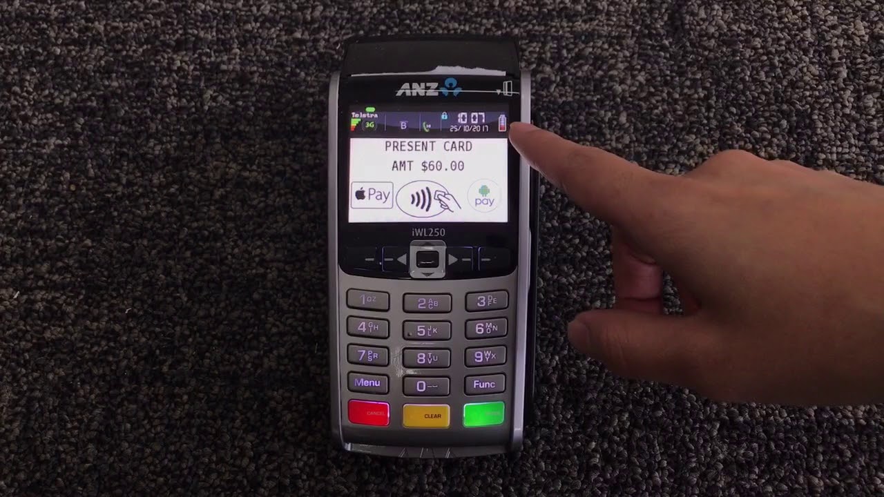 How to take payment using portable EFTOS ANZ machine