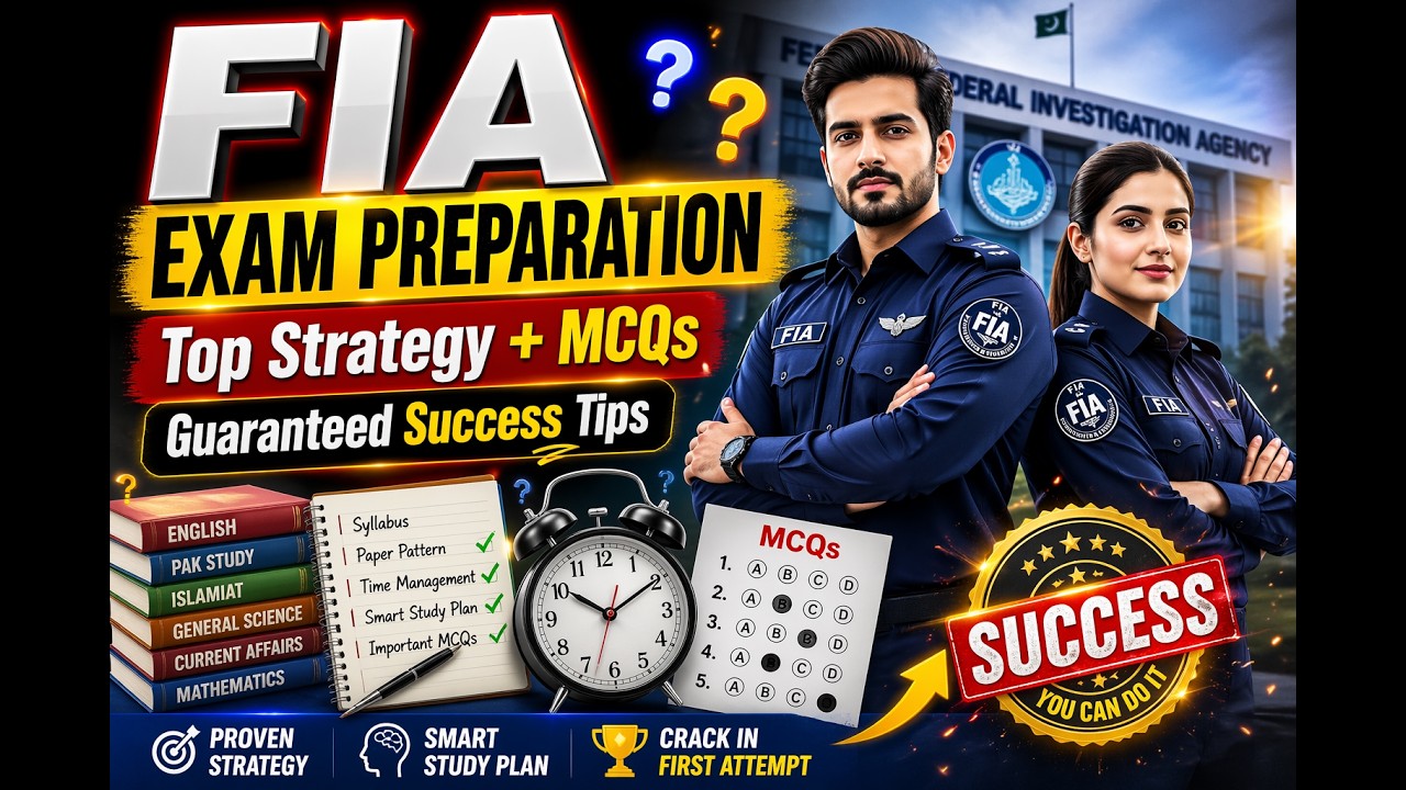 How to Prepare FIA Job Exams | Complete Guide for FIA Test Preparation 2026 | Tips & Strategy