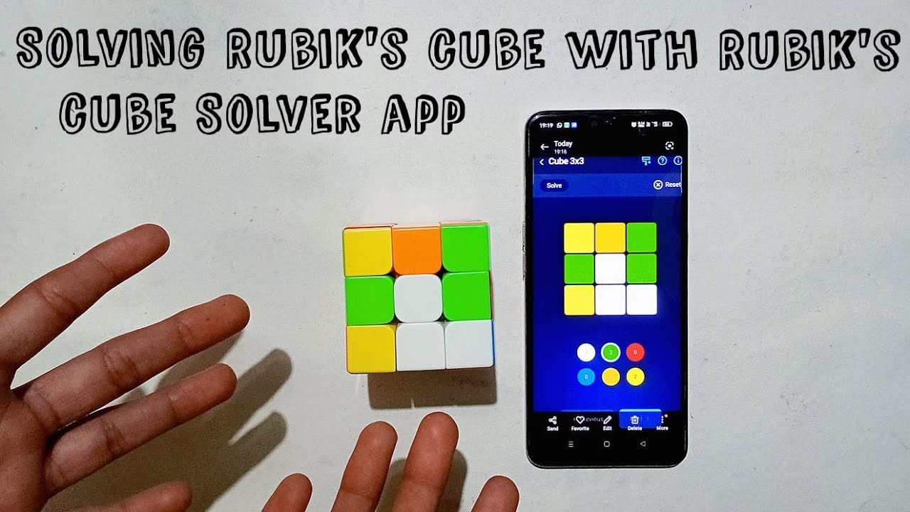 Solving Rubik's cube with Rubik's cube solver App | YS Cubing |