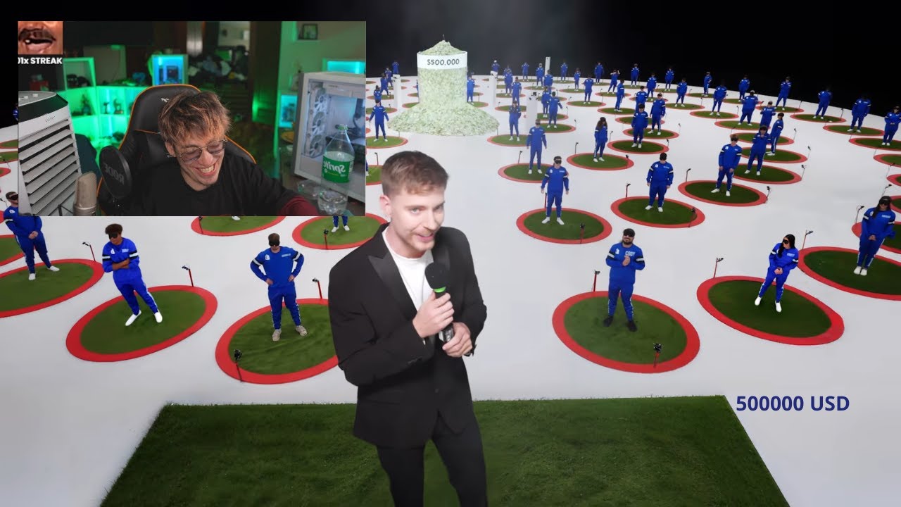 GLOGLOKING REACCIONA A MRBEAST - 100 PERSONAS, 100 CIRCULOS, 1 GANADOR