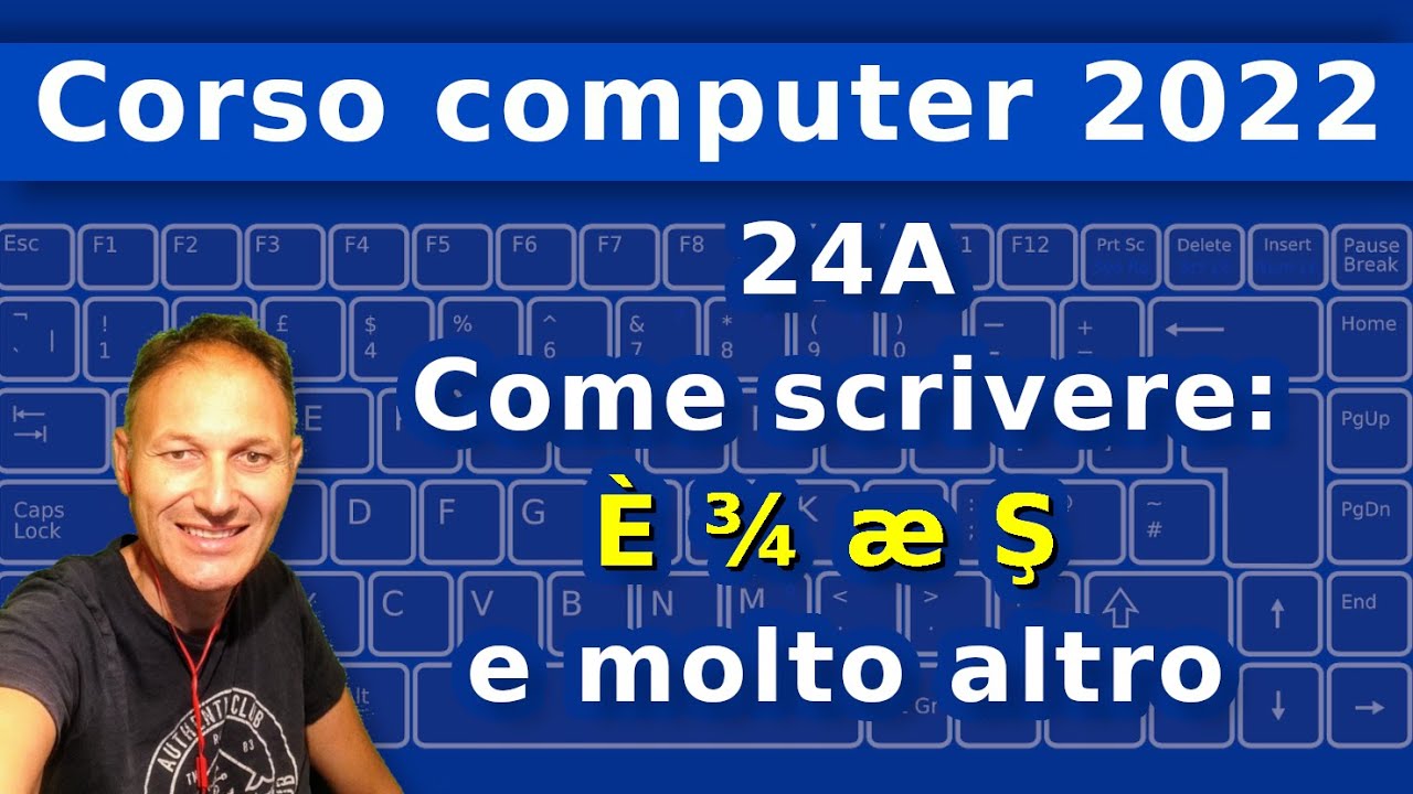 24A Come scrivere la È e molti altri caratteri 