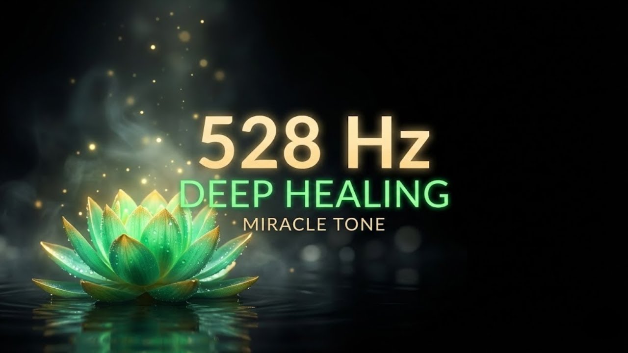 528Hz DNA Repair Frequency | OLED Emerald Deep Sleep | Cellular Restoration
