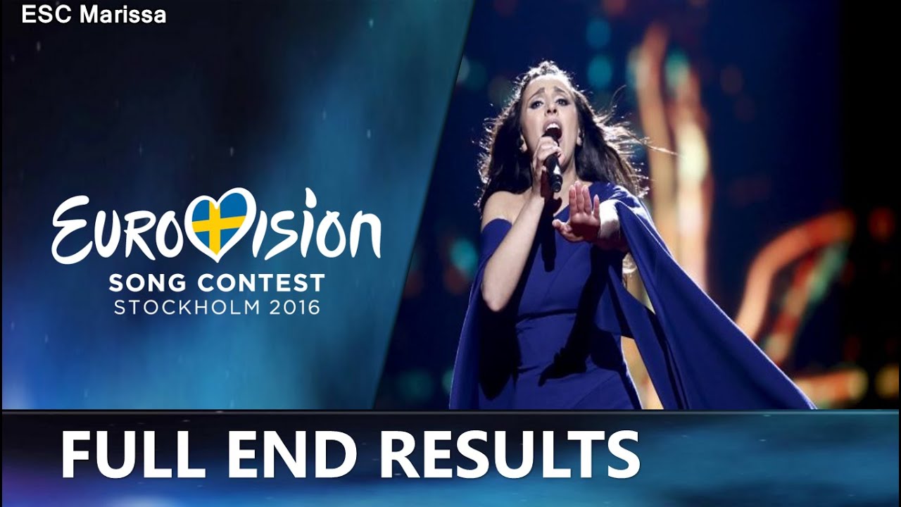 Eurovision 2016 l Final Ranking [FULL END RESULTS]