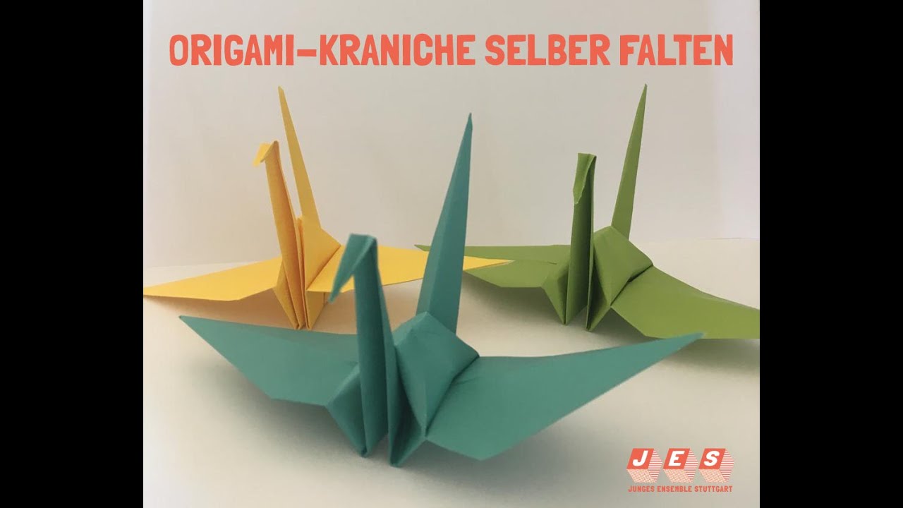 #jesstayshome: Anleitung zum Origami-Kranich falten