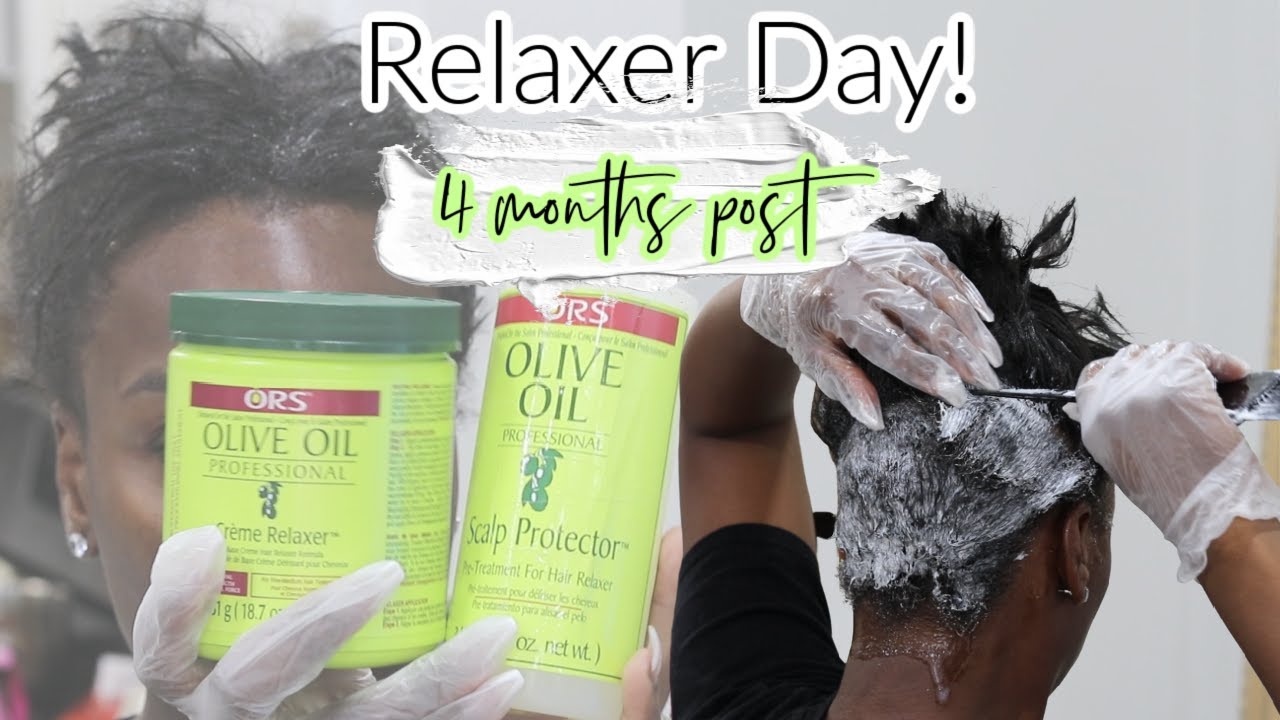 HOW I RELAX MY HAIR AT HOME!| 4 MONTHS POST RELAXER!😳| I LISTENED TO MY SUBSCRIBER| SHORT HAIR CARE