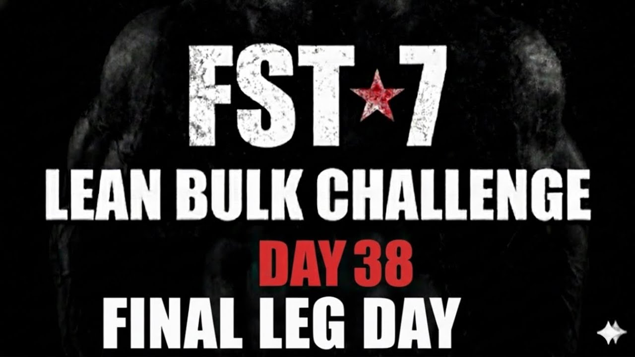 The Last Leg Day: Finishing FST-7 Strong (Day 38 Was Brutal!)