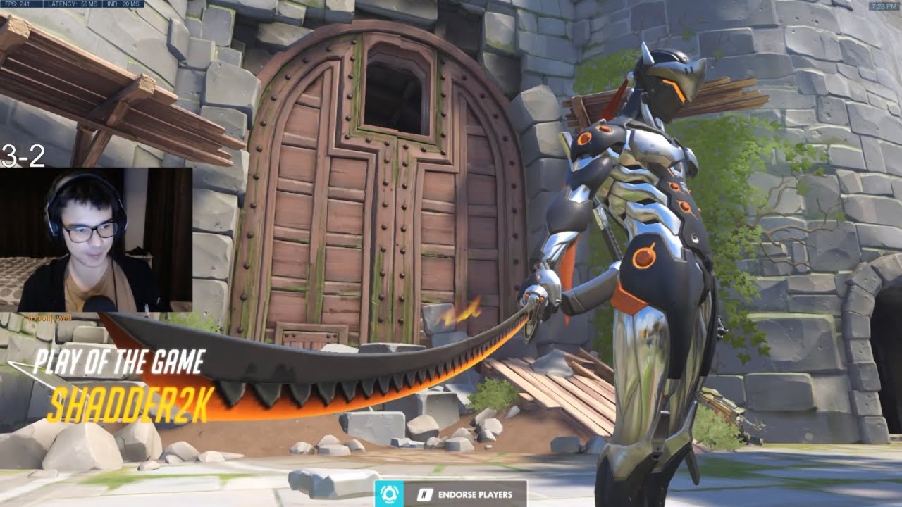 Overwatch Rank 1 Genji Shadder2k Showing His Sick Gameplay Skills -POTG-