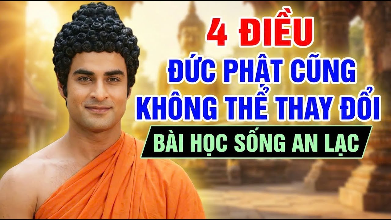 4 Điều Đức Phật Không Thay Đổi Được: Bài Học Chánh Niệm Giúp Bạn Sống An Yên