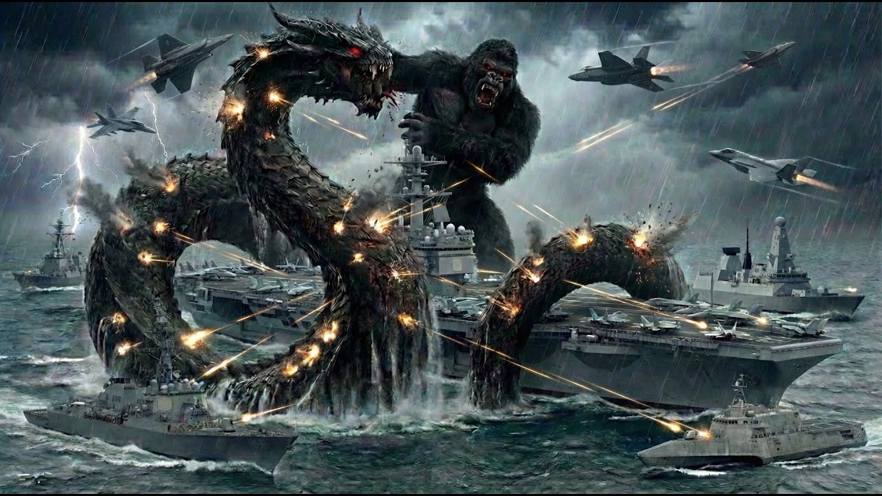 Kong & US Navy vs. Colossal Sea Dragon: The Ocean Battle for Survival