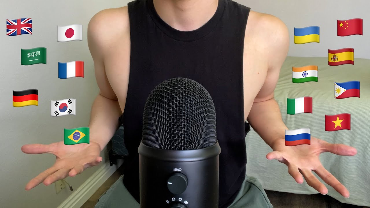 ASMR | Trying ASMR in 15 different languages