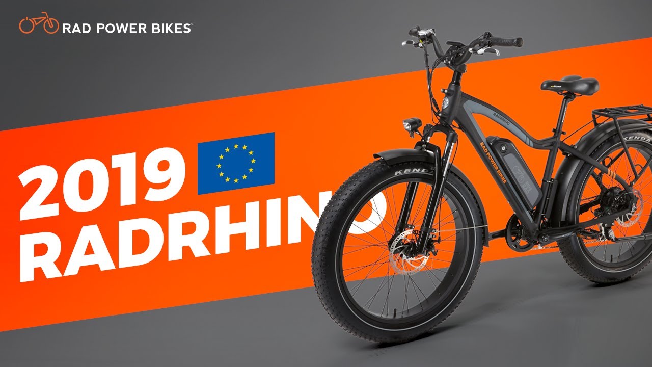 2019 RadRhino -- European L1e-A Electric Fat Bike from Rad Power Bikes