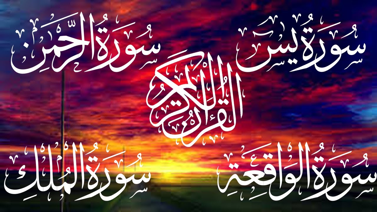 تلاوة مريحة وخاشعة لسور يس والرحمن والواقعة والملك للقارئ نور الدين سليم نوري