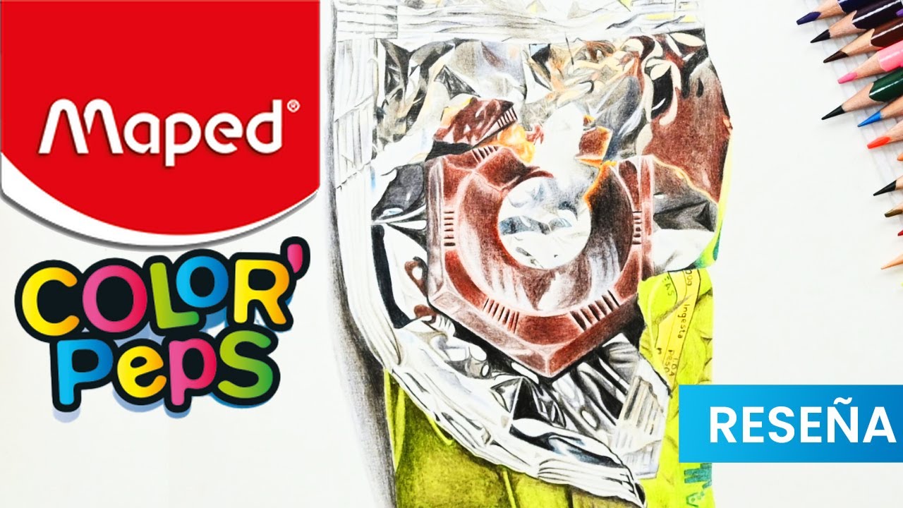 Reseña Colorpeps de Maped pintando con lapices escolares