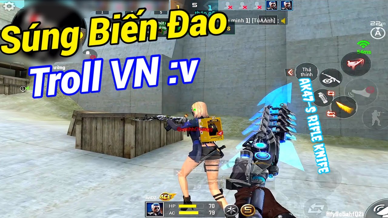 CF LEGENDS | AK47-S Rifle Knife - S&Uacute;NG Biến Th&agrave;nh ĐAO L&agrave;m Đội Chửi Như T&aacute;t Nước 😅