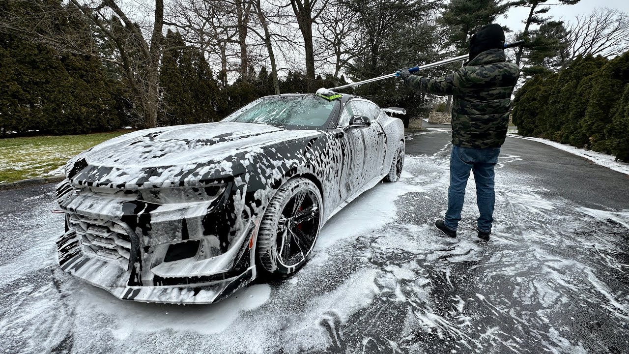 Winter Car Washing 2024 | The Camaro ZL1 1LE