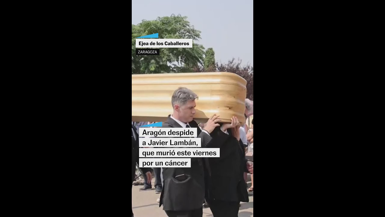 Muere Javier Lamb&aacute;n: Arag&oacute;n y miembros del PSOE dan su &uacute;ltimo adi&oacute;s al expresidente aragon&eacute;s #shorts