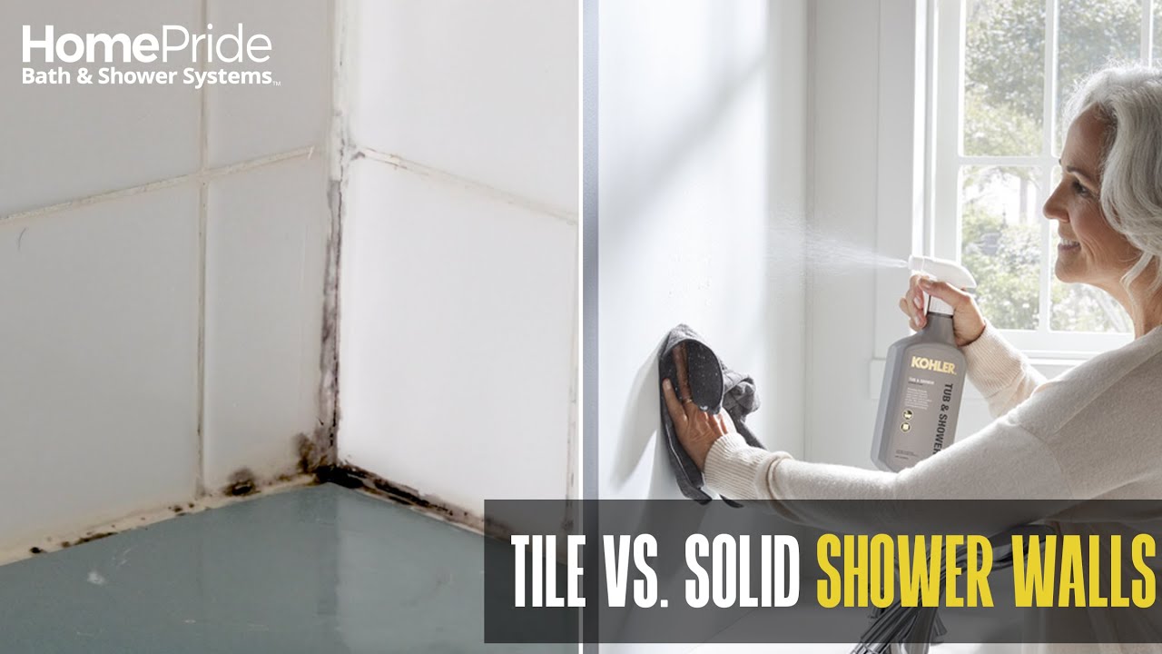 STOP SCRUBBING GROUT | Tile vs. Solid Shower Walls