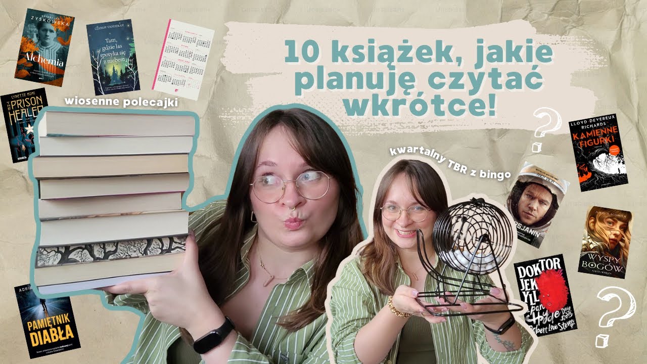 Wiosenne polecajki książkowe 🌸 | Kwartalny TBR 2025 z bingo! 🎱