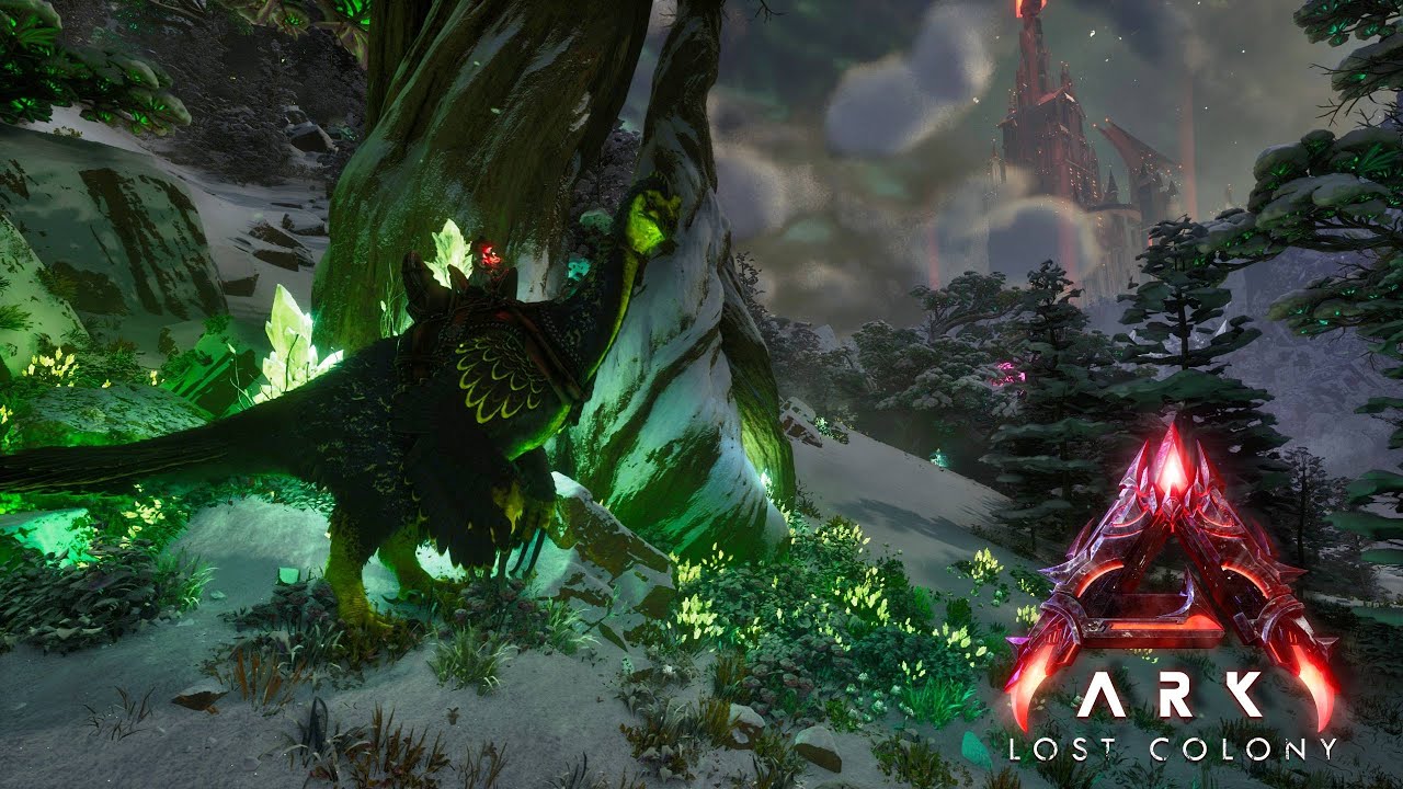 ARK Survival Ascended Lost Colony Going out to go tame animals to help with the base
