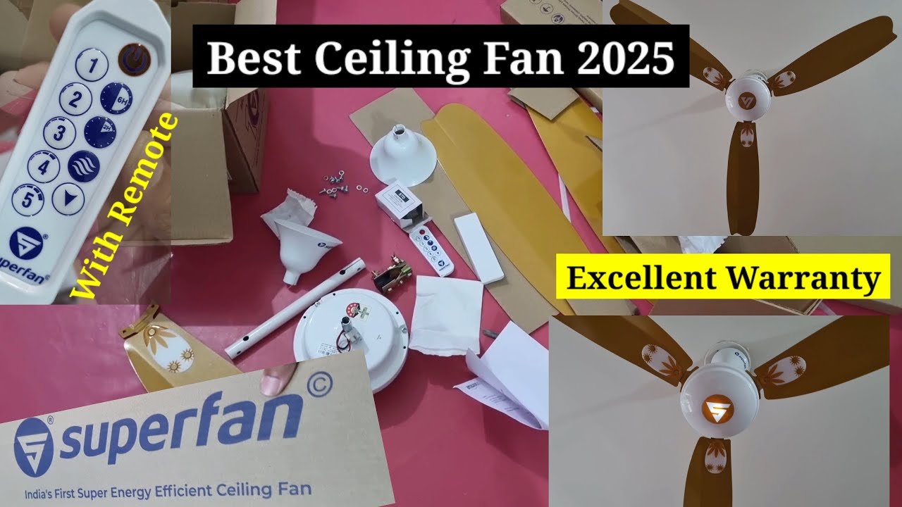 Superfan SuperA1 || 1200mm BLDC Ceiling Fan || 5 Year Warranty || High Speed BLDC Motor