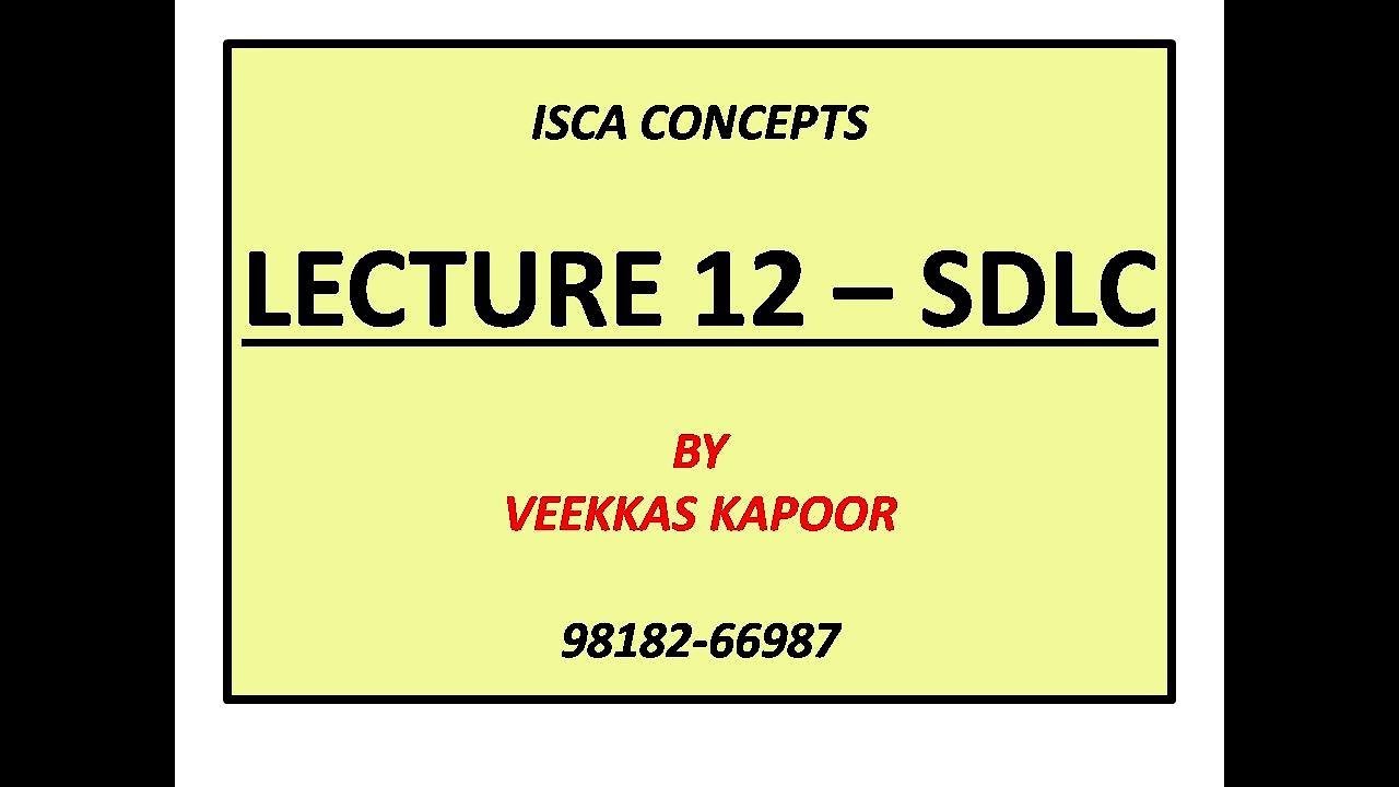 LECTURE 12 - FOR MAY 2019 BY VEEKKAS KAPOOR