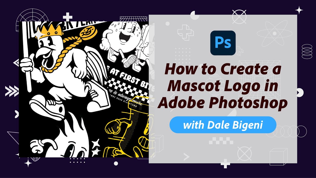 How to Create a Mascot Logo in Adobe Photoshop with Dale Bigeni