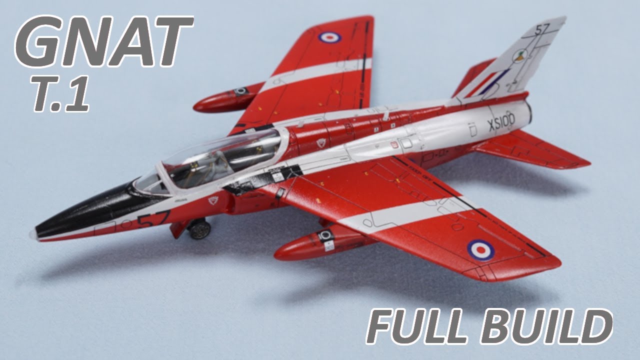 Fiery Folland Gnat T.1 - набор для модели Airfix 1/72, полная сборка!