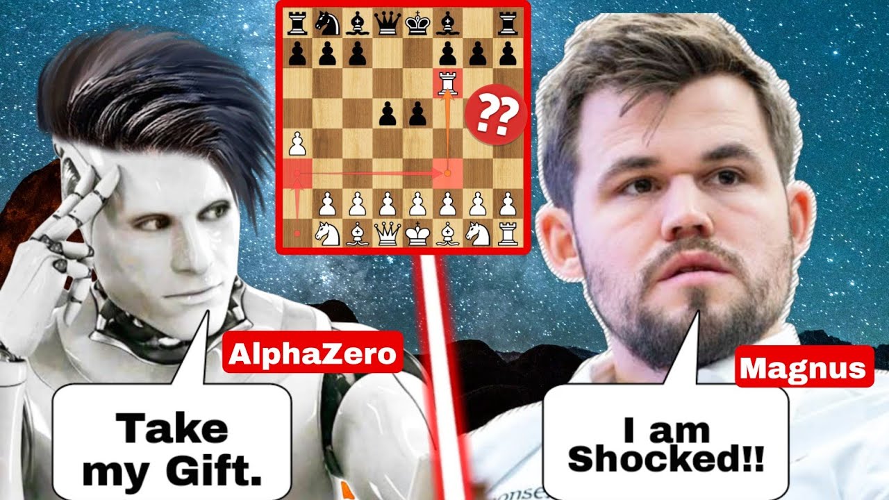 AlphaZero Shocked Magnus By Sacrificing a Rook in the Opening | AlphaZero vs Magnus | Magnus Chess
