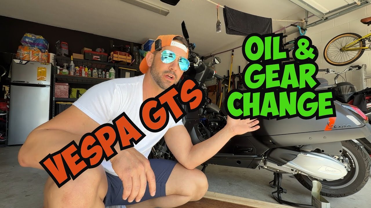 How to Change the Oil & Gear Oil on a 2023 Vespa GTS HPE2 Scooter
