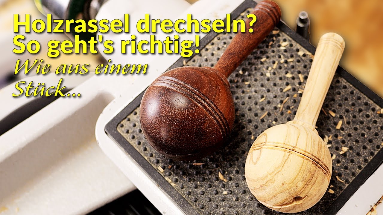 Holzrassel drechseln wie ein Profi – Präzise Passung & unsichtbare Teilung!