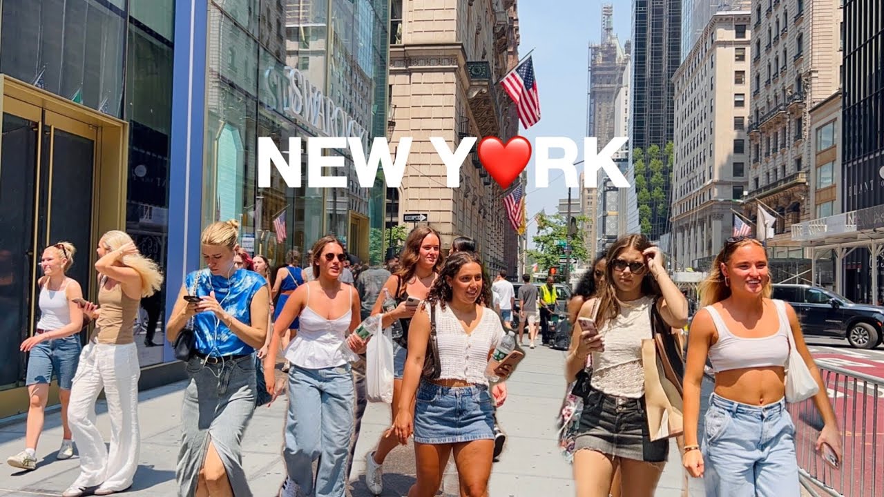 [4K]🇺🇸NYC Summer Walk🗽Hot Friday in New York City☀️🌿 Iconic 5th & 6th Ave in Manhattan | June 2025