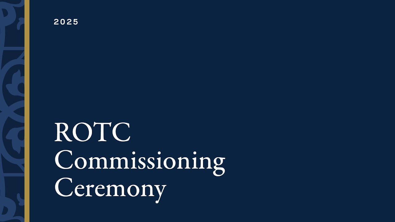 2025 Commencement: Notre Dame ROTC Commissioning Ceremony