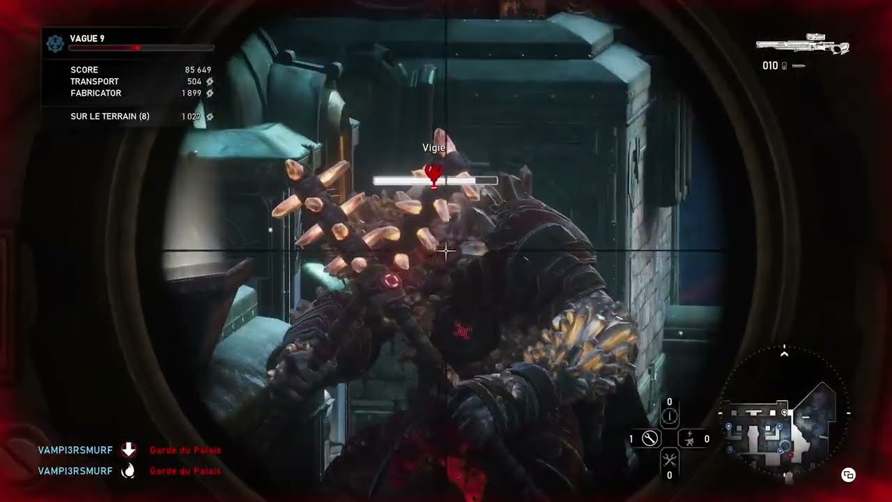 Gears 5 Master Horde Clocher Score Card (mecano)
