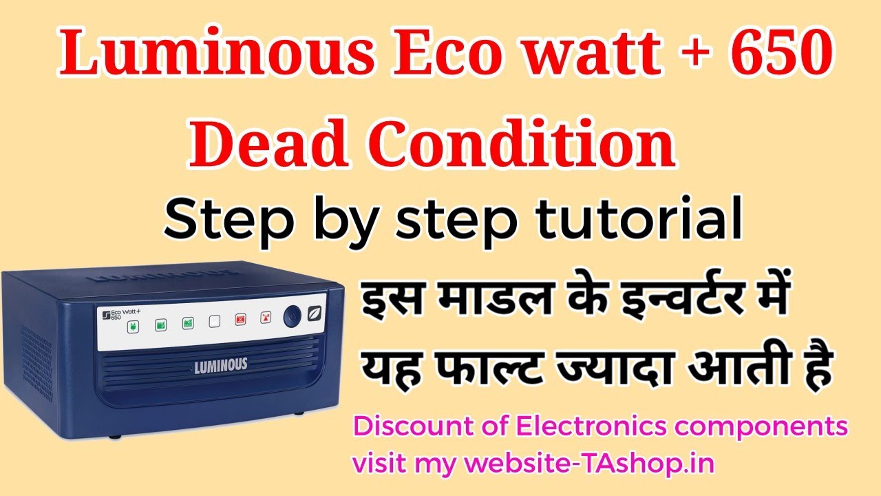 Luminous Eco watt + 650 Dead Condition repair, Luminous 650 SMD kit voltege test point to point