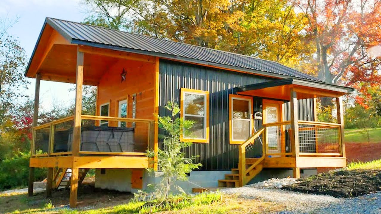 Beauty The Bear Haven Tiny Cabin House At Cozy Creek Village | Lovely Tiny House