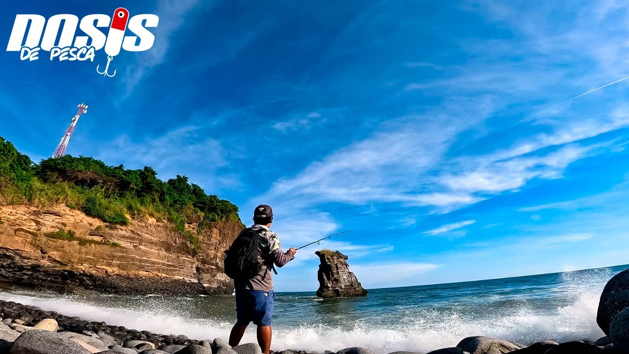 Lanzado los señuelos en playa Taquillo y Mizata como pescar desde la orilla #fishing #elsalvador