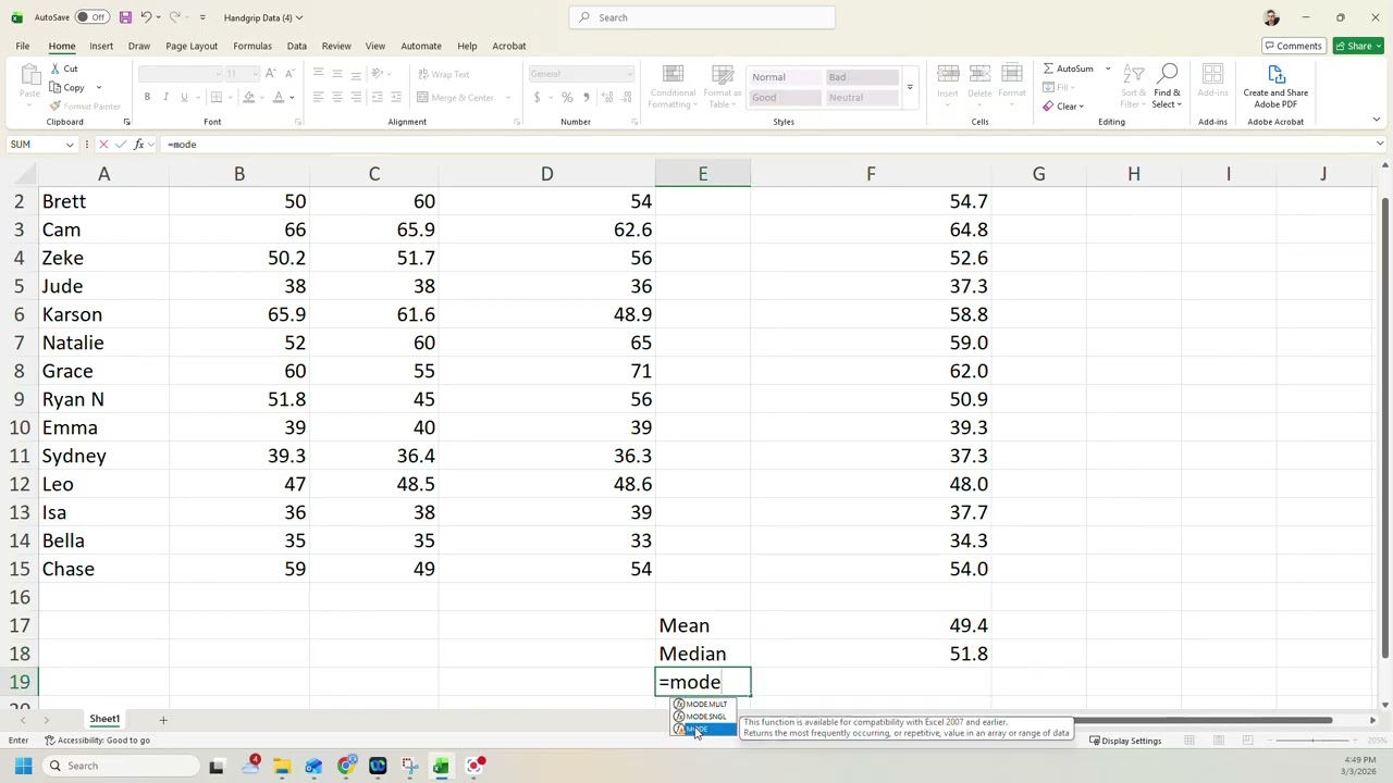 How to Calculate Basic Descriptive Statistics in Microsoft Excel