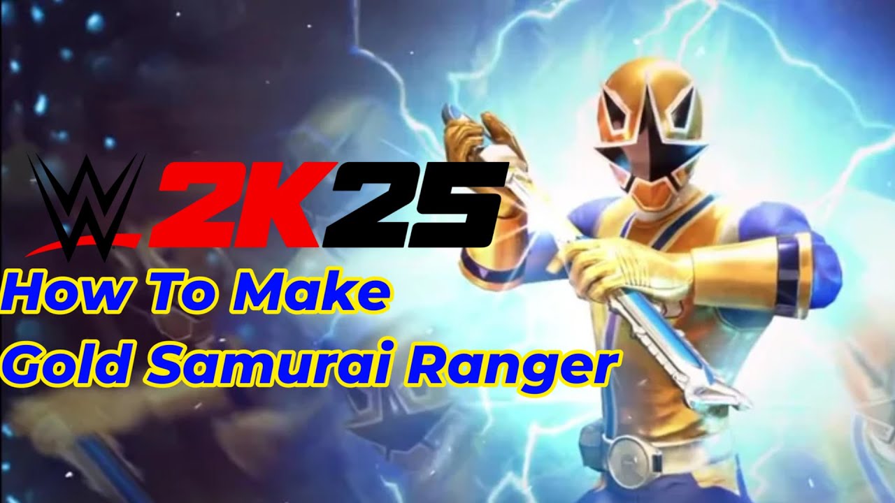 WWE 2K25 How To Make Gold Samurai Ranger