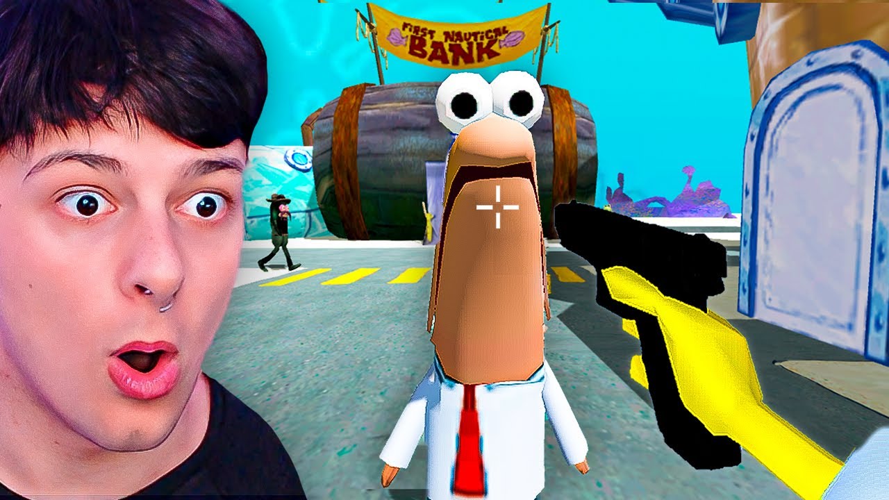 Bob Esponja, Baja La Pistola 😭 | SpongeGlock SquarePants