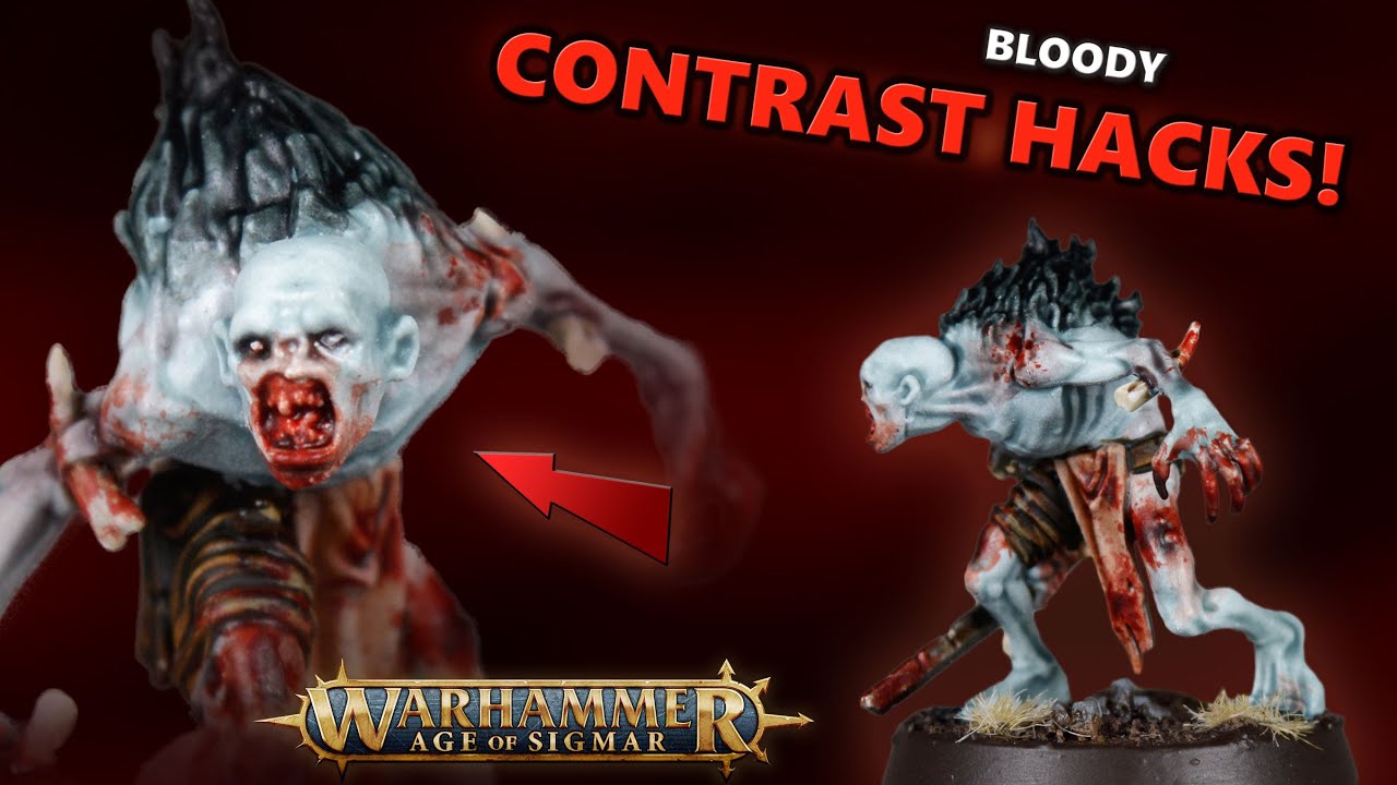 Speed Painting a Gruesome Crypt Guard with Contrast Paints! | Warhammer Flesh Eater Courts Tutorial