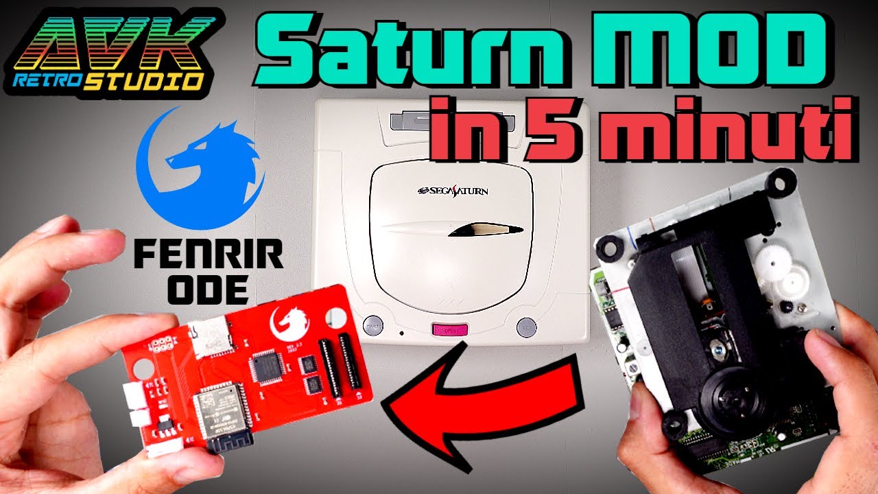 Modifica Sega SATURN ODE Fenrir Optical Drive Emulator in 5 MINUTI