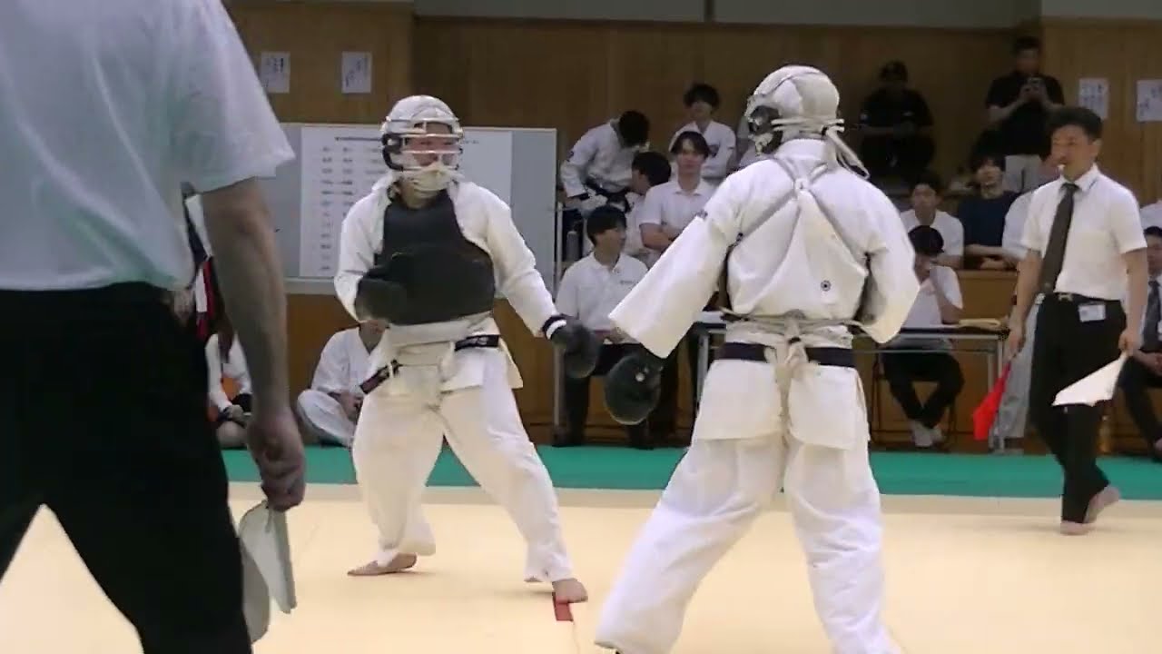 2025日本拳法西日本学生拳法個人選手権大会 男子3段以上の部 Bコート1回戦第4試合 東屋 良介（大阪商業大学）VS 竹内 涼佑（関西外国語大学）@nipponkenpo